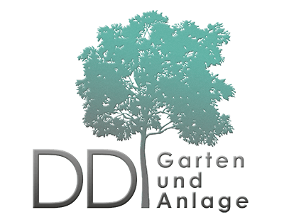 Firmenlogo DD Garten, Baum + Schriftzug